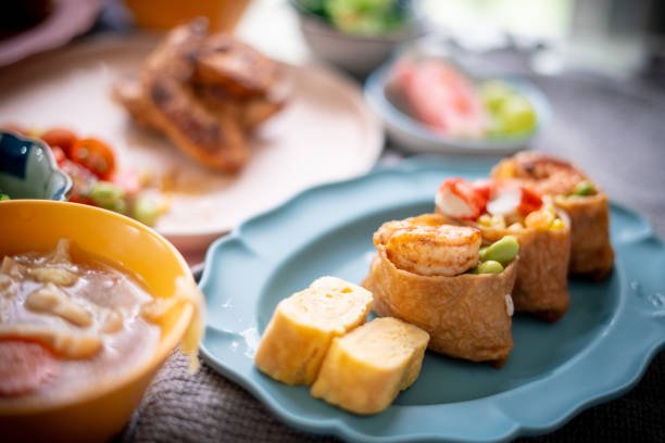 Traditional Japanese breakfast